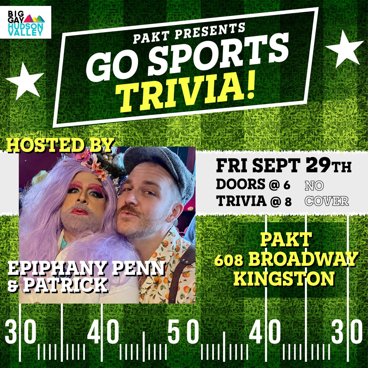 Go Sports Trivia With Epiphany Penn Patrick Big Gay Hudson Valley