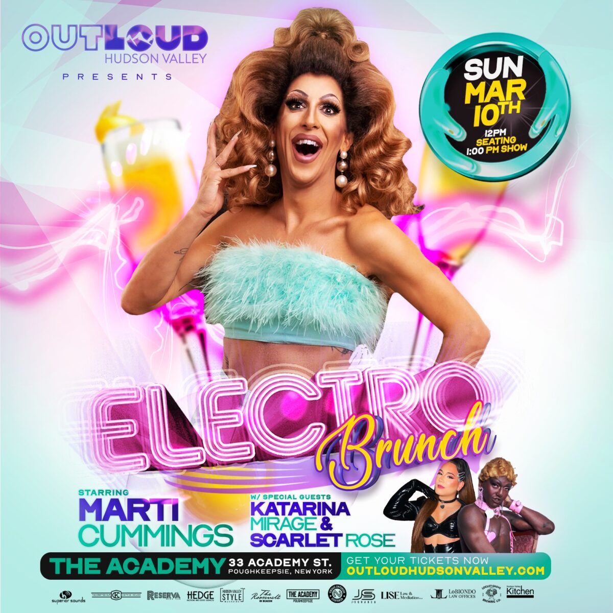 Electro Brunch Starring Marti Cummings Big Gay Hudson Valley