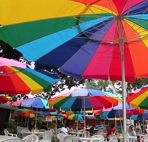 Rainbow Umbrellas