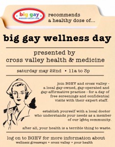 big gay wellness day full page ad