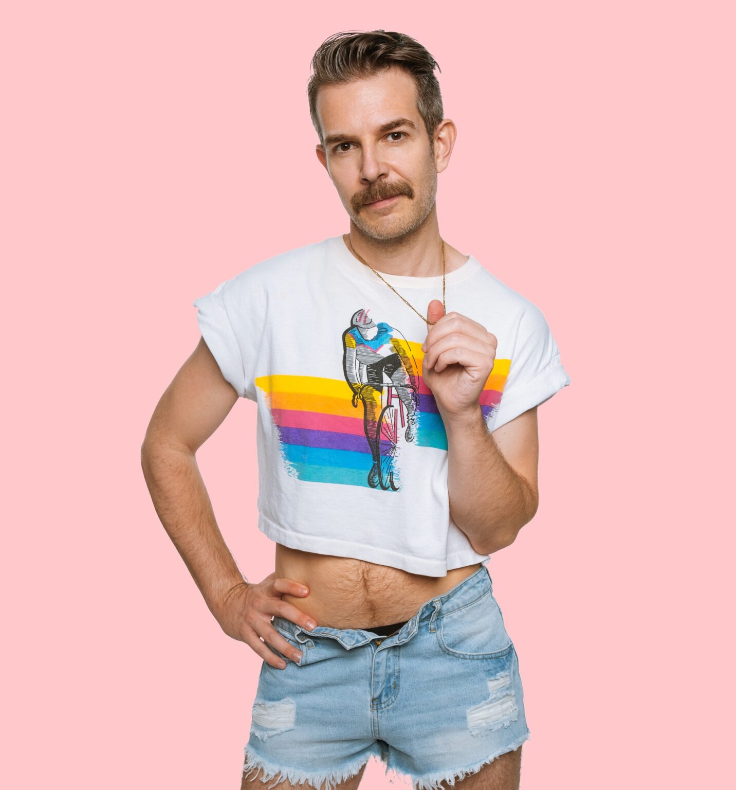 Bright Light Bright Light Headshot Pink Background