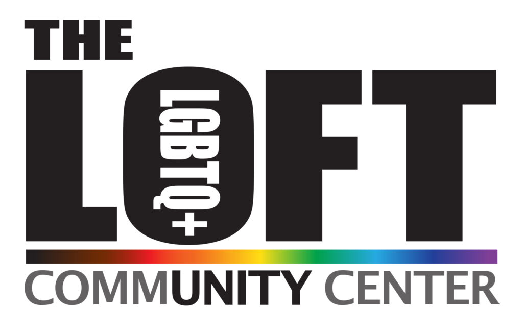 New Logo with Q+ The Loft LGBTQ+ Community Center