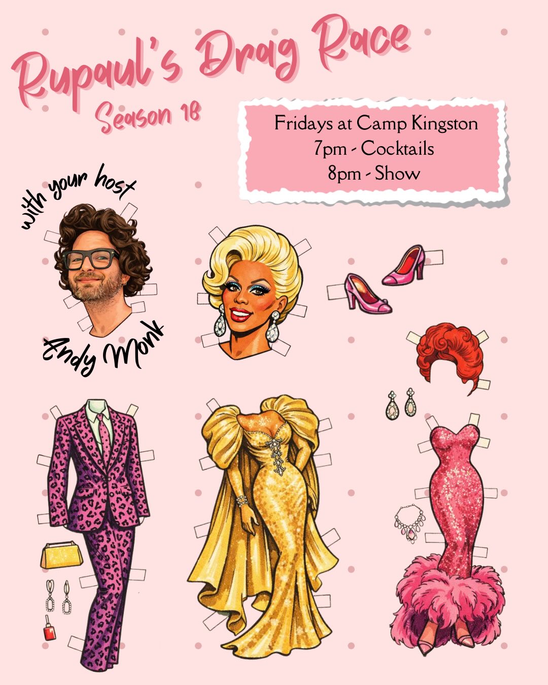 RuPauls Drag Race S18 Viewing Camp Kingston